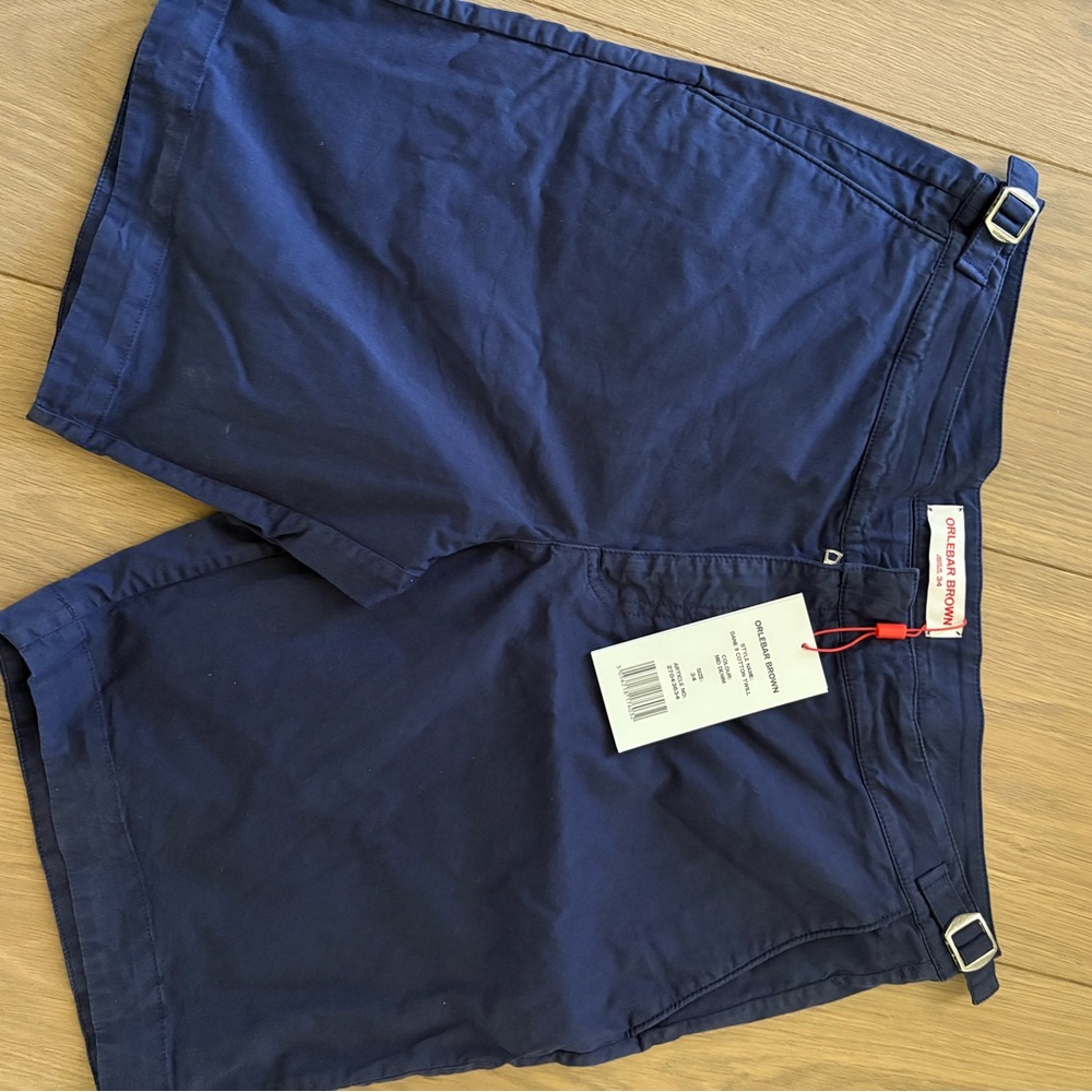 Orlebar Brown Blue Flat Front Shorts

Dane cotton Twill